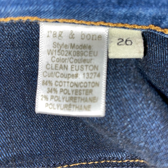 Rag & Bone Blue Stretchy Skinny Jeans - Picture 6 of 8
